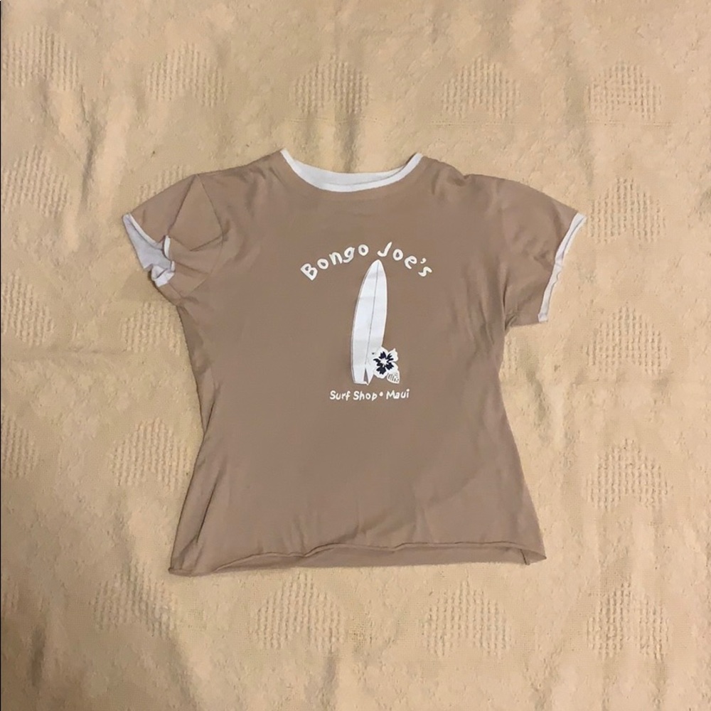 Ross tan tee shirt